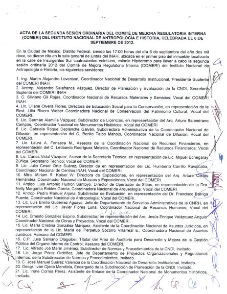COMERI-INAH-02/ORD-2012