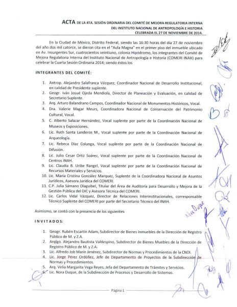 COMERI-INAH-03/ORD-2014