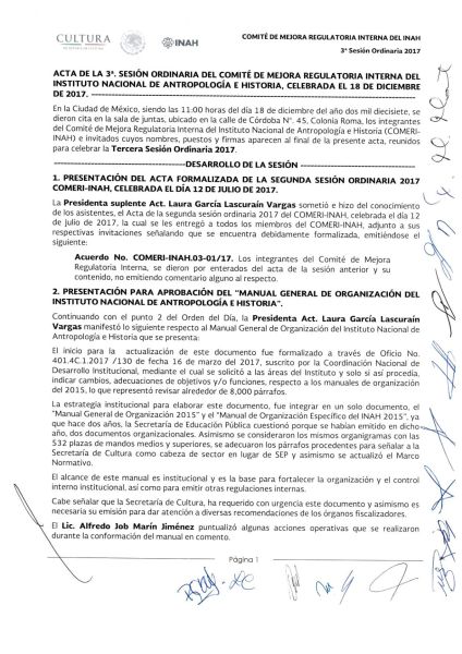 COMERI-INAH-03/ORD-2017