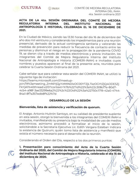 COMERI-INAH-04/ORD-2021