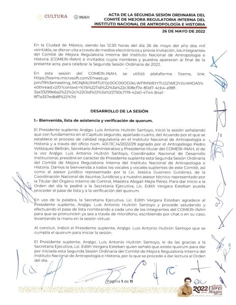 COMERI-INAH-02/ORD-2022