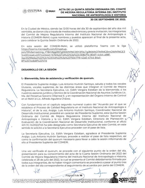 COMERI-INAH-05/ORD-2022