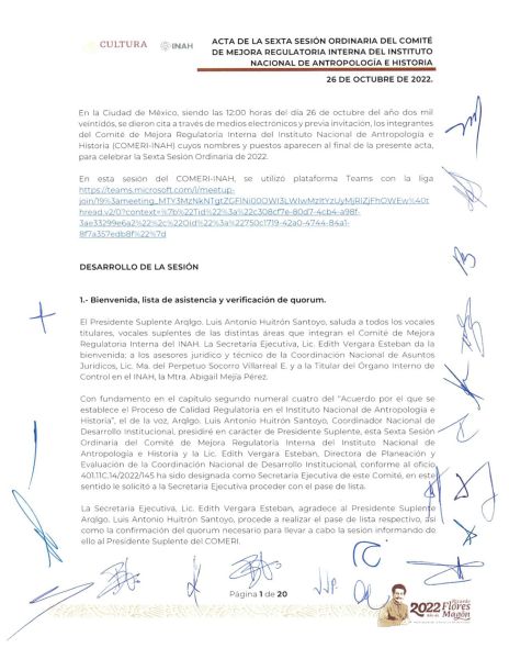 COMERI-INAH-06/ORD-2022