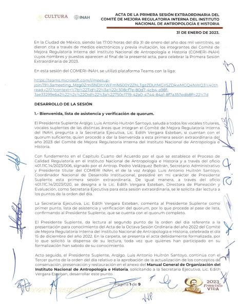 COMERI-INAH-01/EXT-2023