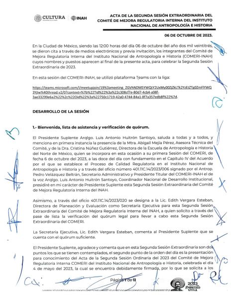 COMERI-INAH-02/EXT-2023