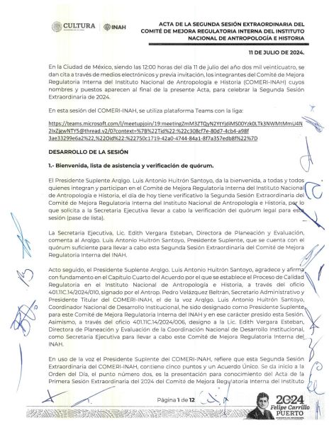 COMERI-INAH-02/EXT-2024